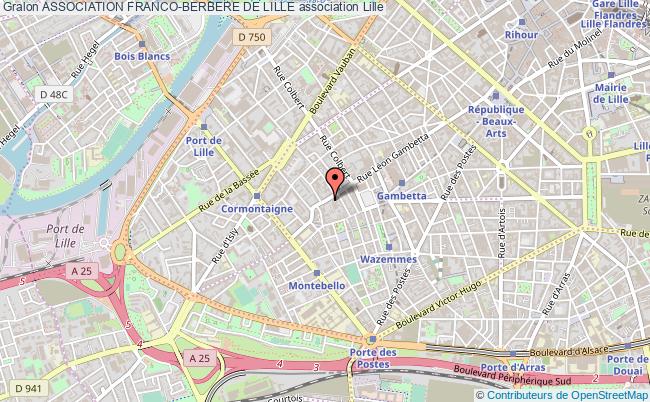 plan association Association Franco-berbere De Lille Lille