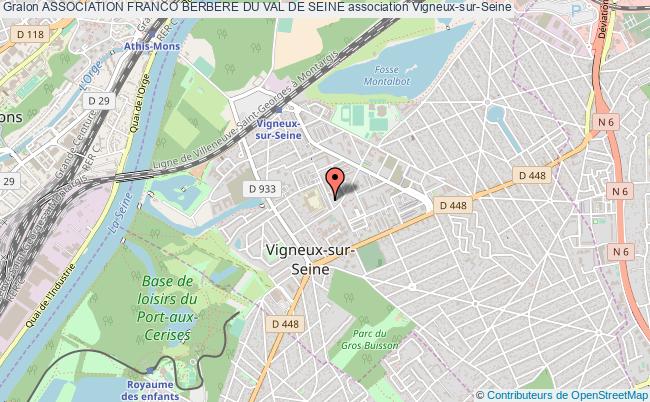 plan association Association Franco Berbere Du Val De Seine Vigneux-sur-Seine