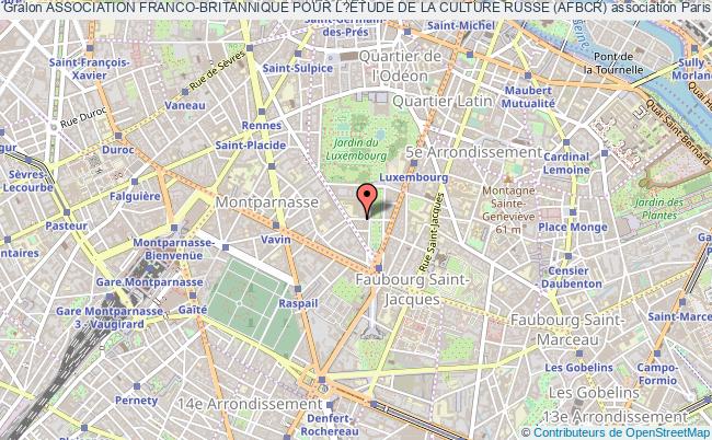plan association Association Franco-britannique Pour L?etude De La Culture Russe (afbcr) Paris