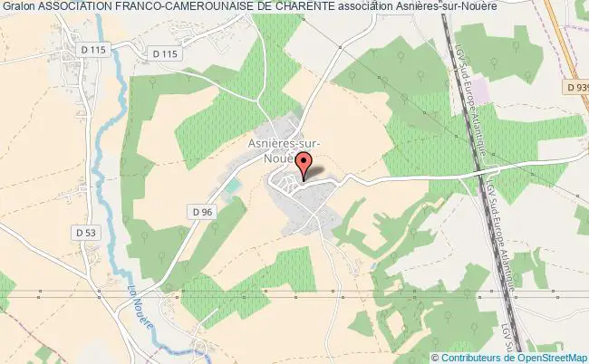 plan association Association Franco-camerounaise De Charente Asnières-sur-Nouère