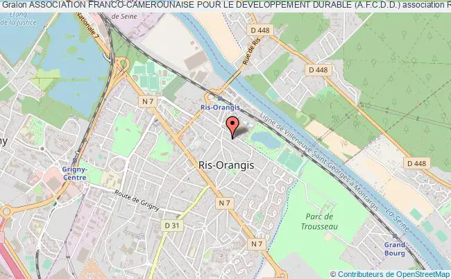plan association Association Franco-camerounaise Pour Le Developpement Durable (a.f.c.d.d.) Ris-Orangis