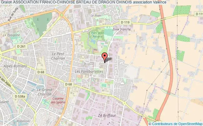 plan association Association Franco-chinoise Bateau De Dragon Chinois Valence