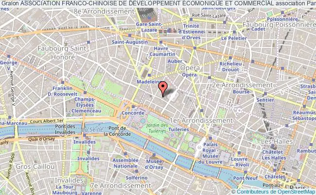 plan association Association Franco-chinoise De DÉveloppement Écomonique Et Commercial Paris