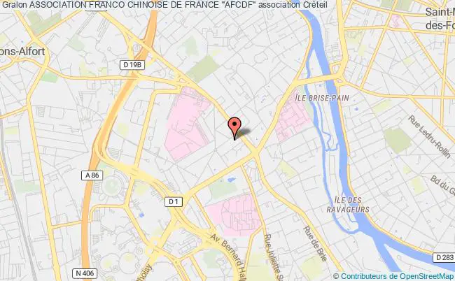 plan association Association Franco Chinoise De France "afcdf" Créteil