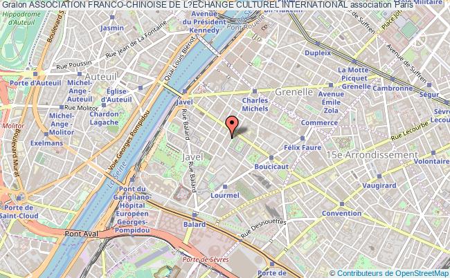 plan association Association Franco-chinoise De L?echange Culturel International Paris