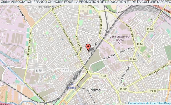 plan association Association Franco-chinoise Pour La Promotion De L'education Et De La Culture (afcpec) Reims