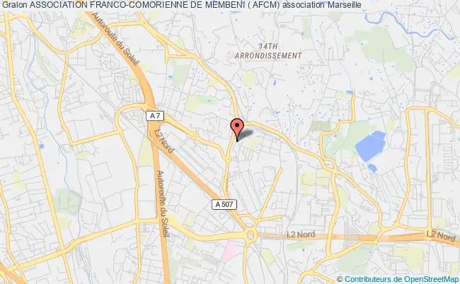 plan association Association Franco-comorienne De Membeni ( Afcm) Marseille 14