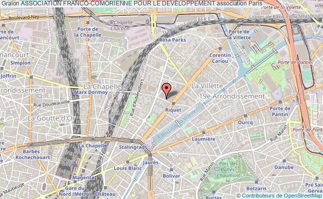 plan association Association Franco-comorienne Pour Le Developpement Paris 19e