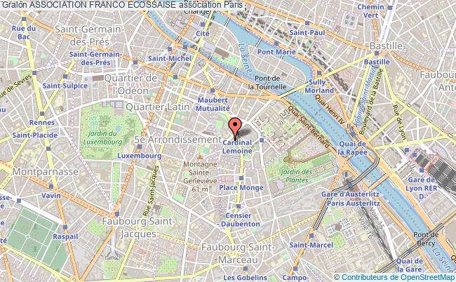 plan association Association Franco Ecossaise Paris