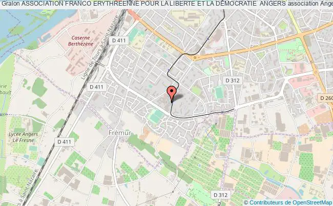 plan association Association Franco Erythreenne Pour La Liberte Et La Democratie  Angers Angers