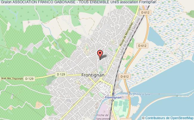 plan association Association Franco Gabonaise - Tous Ensemble Unis Frontignan