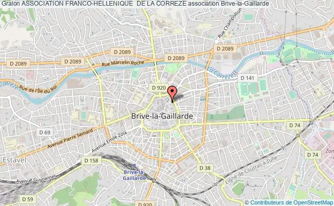 plan association Association Franco-hellenique  De La Correze Brive-la-Gaillarde