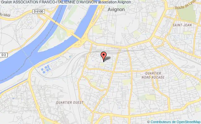 plan association Association Franco-italienne D'avignon Avignon