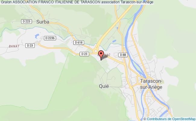 plan association Association Franco Italienne De Tarascon Tarascon-sur-Ariège