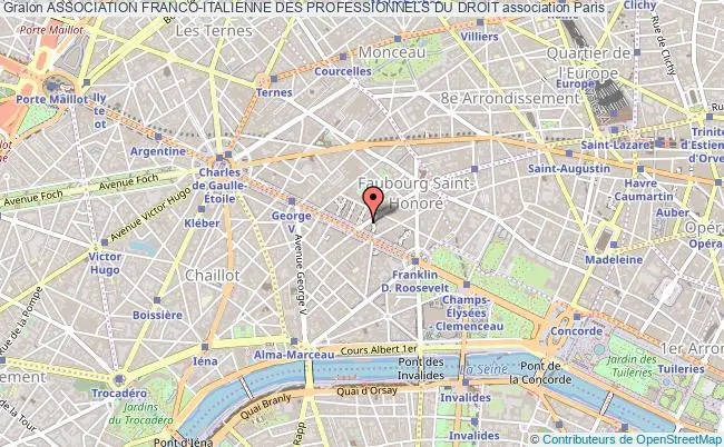 plan association Association Franco-italienne Des Professionnels Du Droit Paris