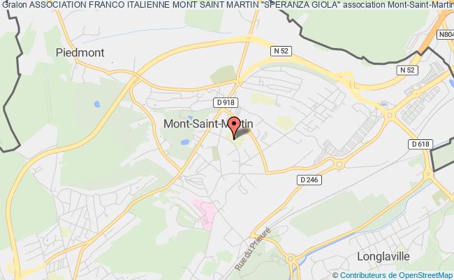 plan association Association Franco Italienne Mont Saint Martin "speranza Giola" Mont-Saint-Martin