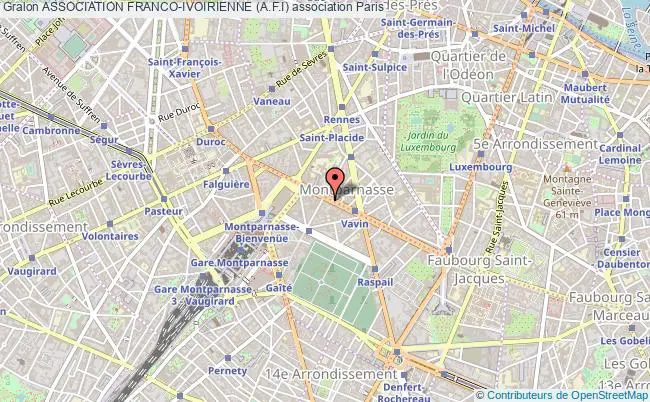 plan association Association Franco-ivoirienne (a.f.i) Paris
