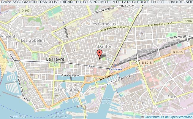 plan association Association Franco-ivoirienne Pour La Promotion De La Recherche En Cote D'ivoire (afipr-ci) Le    Havre