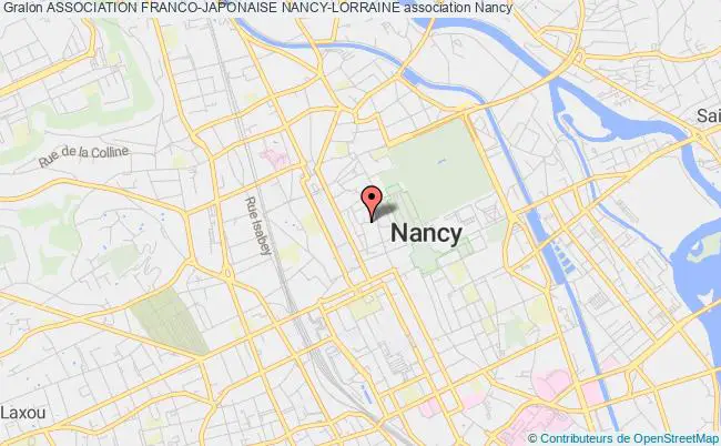 plan association Association Franco-japonaise Nancy-lorraine Nancy