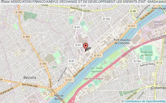 plan association Association Franco-kabyle D'echange Et De Developpement Les Enfants D'ait -saada Argenteuil