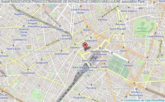 plan association Association Franco-libanaise De Pathologie Cardio-vasculaire Paris