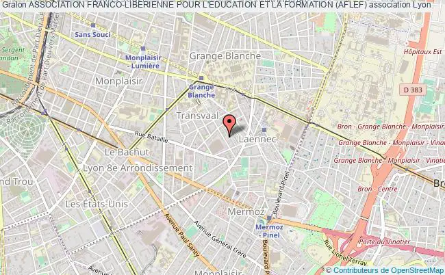 plan association Association Franco-liberienne Pour L'education Et La Formation (aflef) Lyon 8e Arrondissement