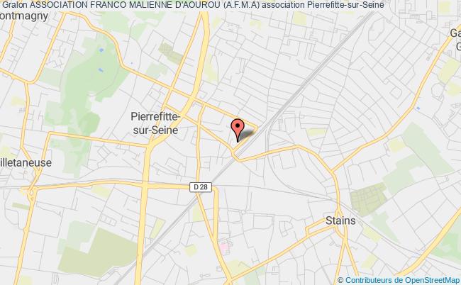plan association Association Franco Malienne D'aourou (a.f.m.a) Pierrefitte-sur-Seine