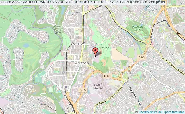 plan association Association Franco Marocaine De Montpellier Et Sa Region Montpellier