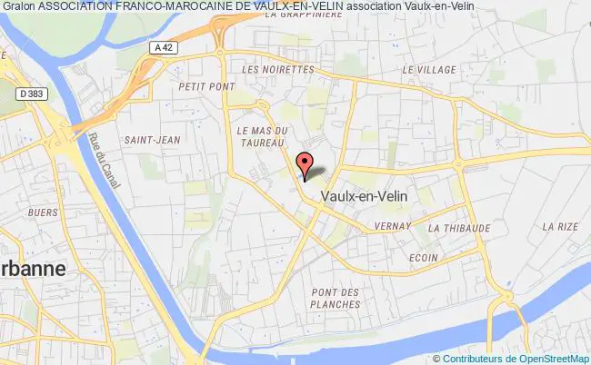 plan association Association Franco-marocaine De Vaulx-en-velin Vaulx-en-Velin