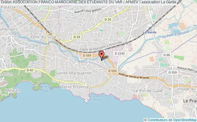 plan association Association Franco-marocaine Des Etudiants Du Var ( Afmev ) La    Garde