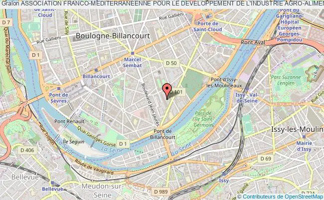 plan association Association Franco-mediterraneenne Pour Le Developpement De L'industrie Agro-alimentaire (afmdia) Boulogne-Billancourt