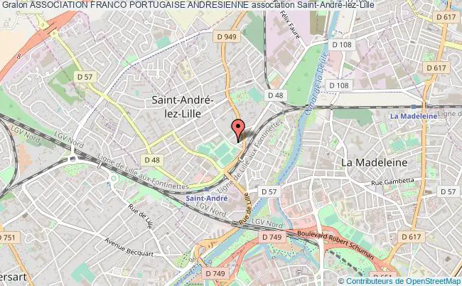 plan association Association Franco Portugaise Andresienne Saint-André-lez-Lille