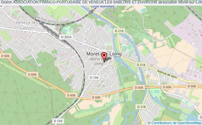plan association Association Franco-portugaise De Veneux Les Sablons Et Environs Moret-sur-Loing
