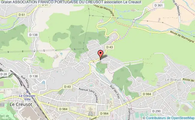 plan association Association Franco Portugaise Du Creusot Le    Creusot