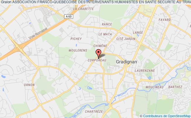 plan association Association Franco-quebecoise Des Intervenants Humanistes En Sante Securite Au Travail Gradignan