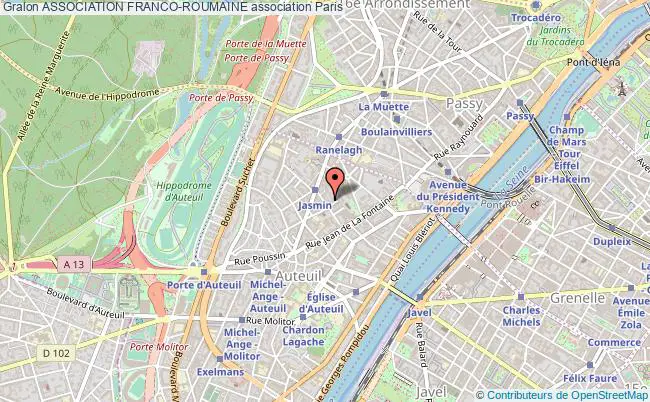 plan association Association Franco-roumaine Paris