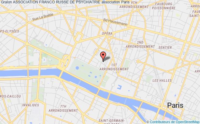 plan association Association Franco Russe De Psychiatrie Paris
