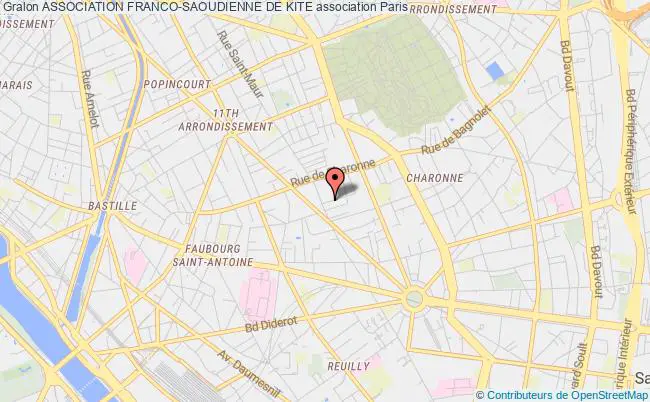 plan association Association Franco-saoudienne De Kite Paris 11e