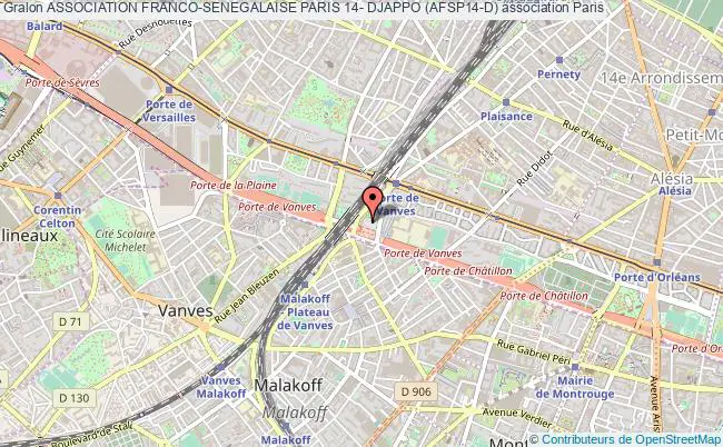plan association Association Franco-senegalaise Paris 14- Djappo (afsp14-d) Paris