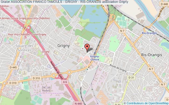 plan association Association Franco Tamouls - Grigny - Ris-orangis Grigny