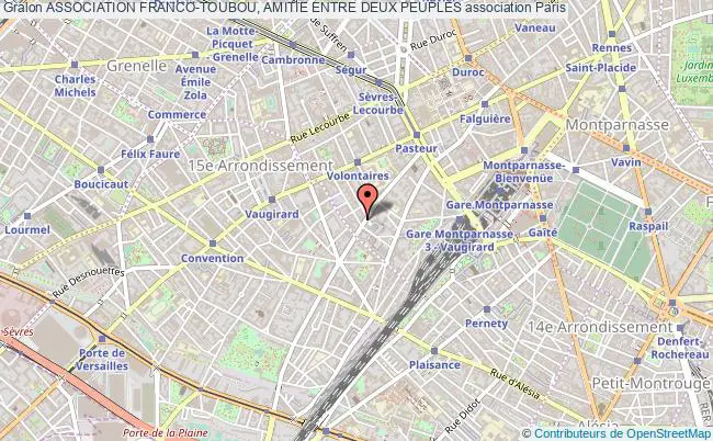 plan association Association Franco-toubou, Amitie Entre Deux Peuples Paris