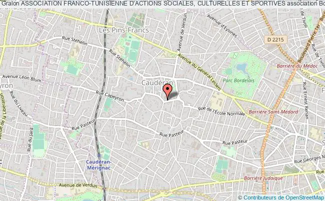 plan association Association Franco-tunisienne D'actions Sociales, Culturelles Et Sportives Bordeaux
