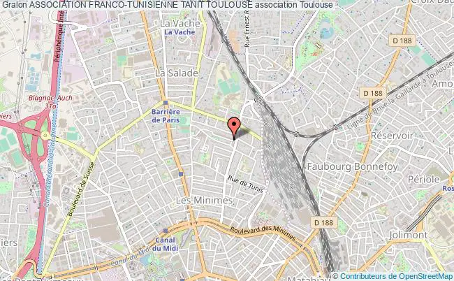 plan association Association Franco-tunisienne Tanit Toulouse Toulouse