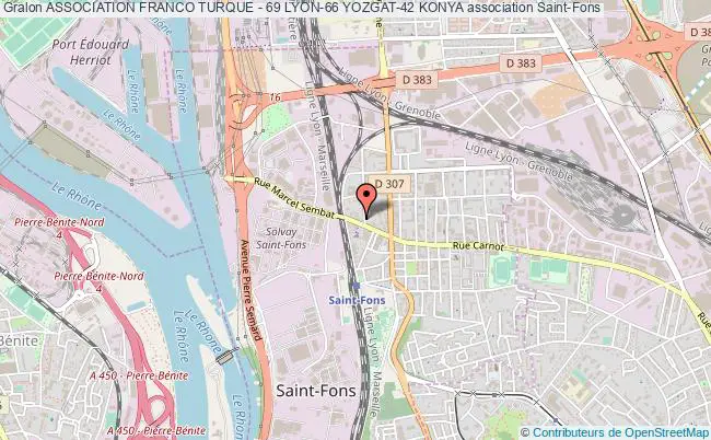 plan association Association Franco Turque - 69 Lyon-66 Yozgat-42 Konya Saint-Fons