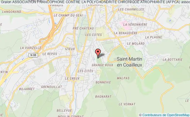plan association Association Francophone Contre La Polychondrite Chronique Atrophiante (afpca) Saint-Chamond