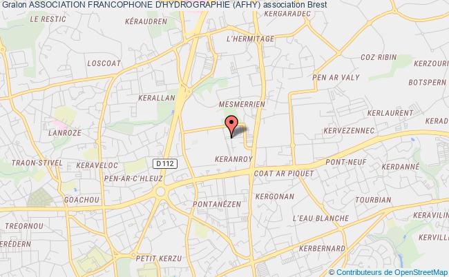 plan association Association Francophone D'hydrographie (afhy) Brest