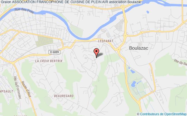 ASSOCIATION FRANCOPHONE DE CUISINE DE PLEIN AIR