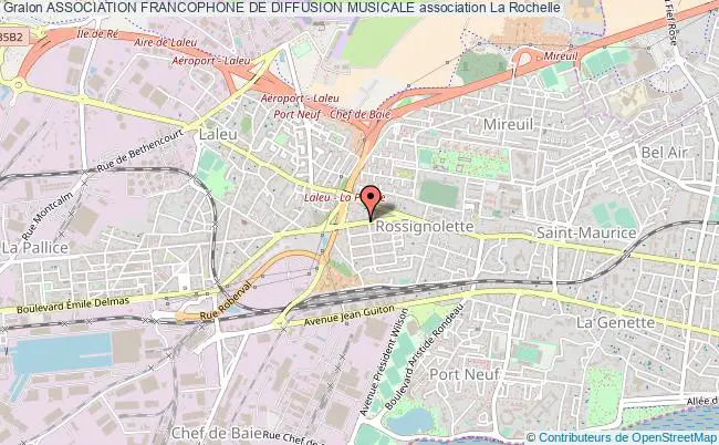 plan association Association Francophone De Diffusion Musicale La Rochelle