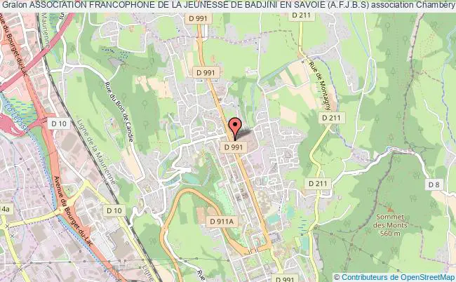 plan association Association Francophone De La Jeunesse De Badjini En Savoie (a.f.j.b.s) Chambéry