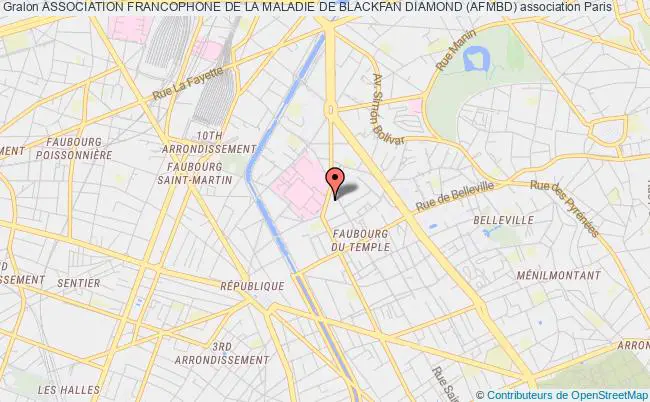 plan association Association Francophone De La Maladie De Blackfan Diamond (afmbd) PARIS